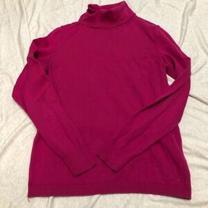 Pink Turtleneck Sweater Talbots Petite